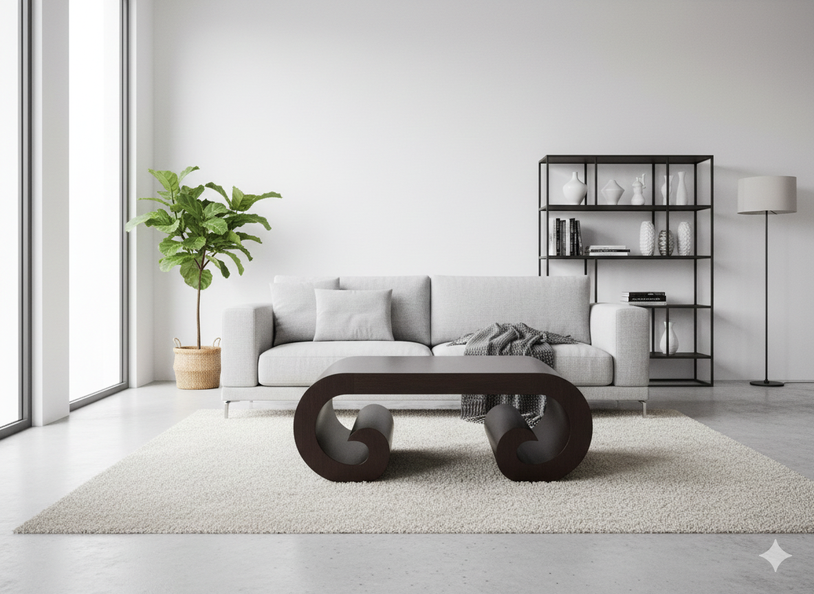 Mesas de centro colonial asiática a medida teca 36/85