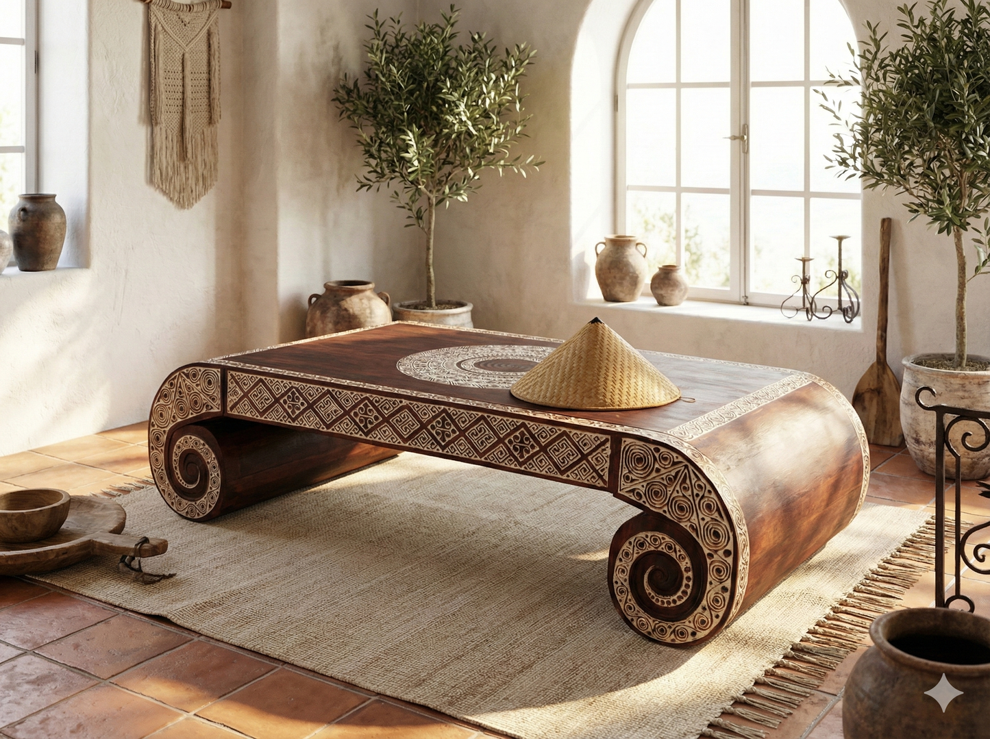 Mesas de centro colonial asiática timor a medida 41/85