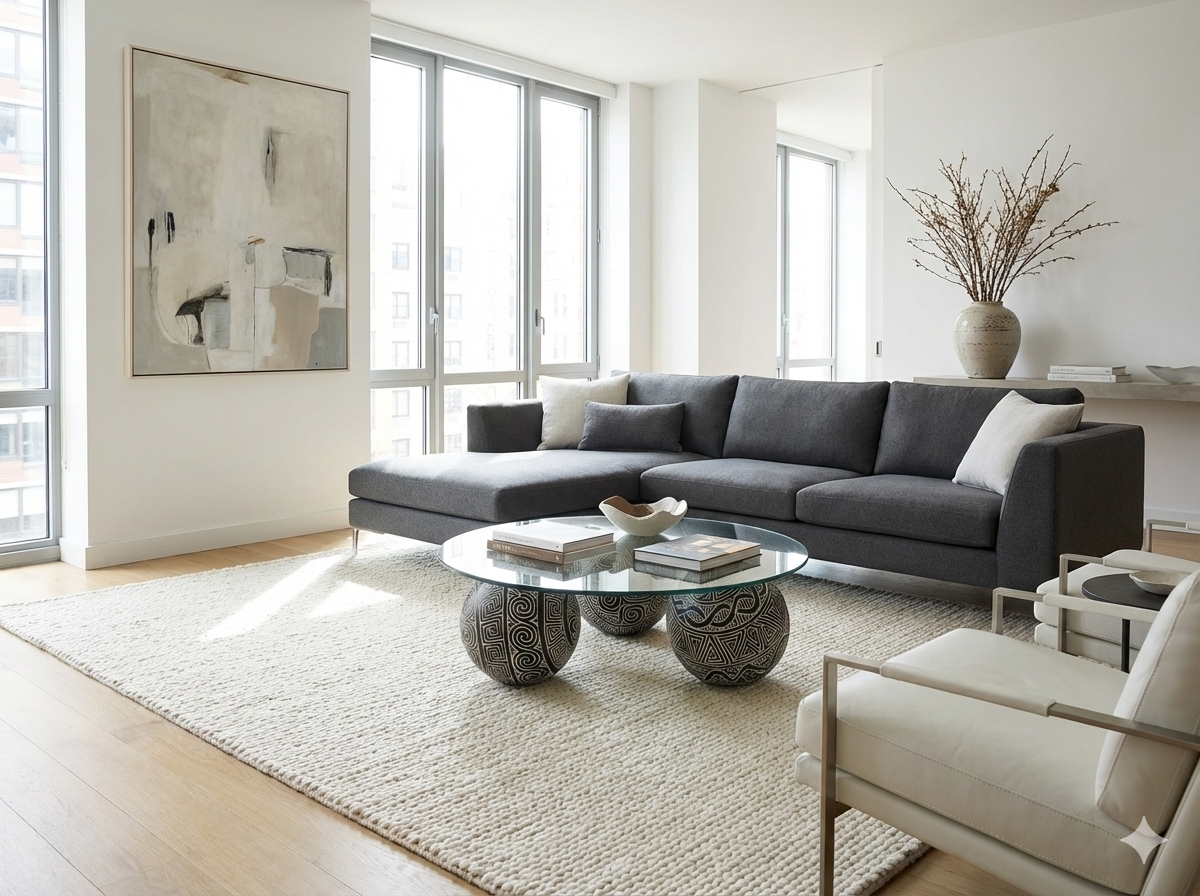 Mesas de centro colonial asiática a medida Timor  08/85