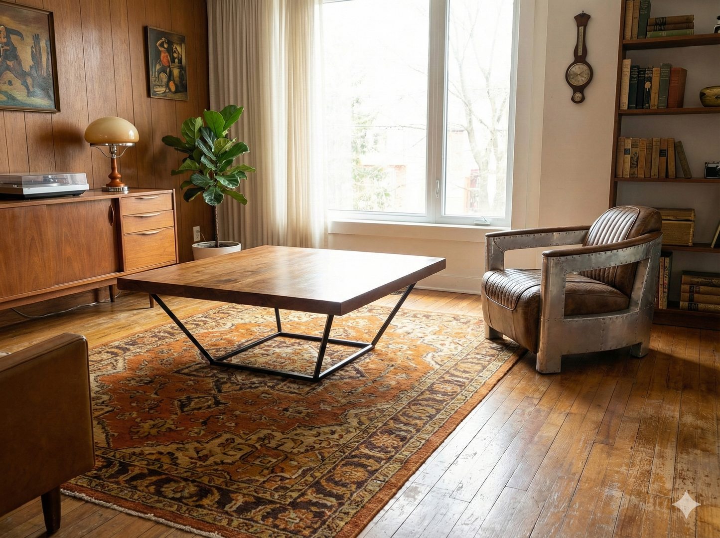 Mesas de centro colonial asiática a medida teca 13/85