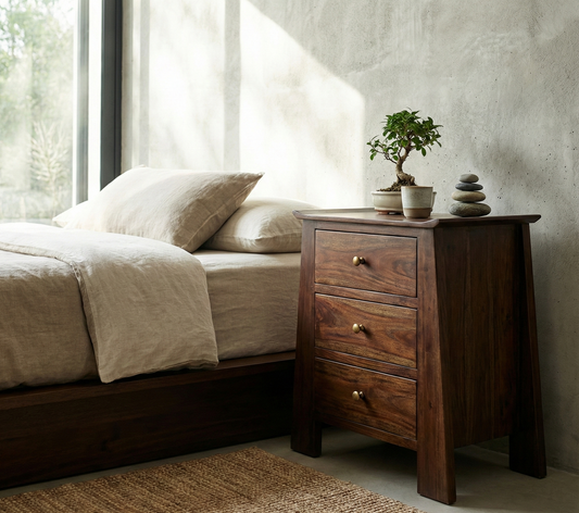 Mesilla colonial asiática a medida teca AM53/63