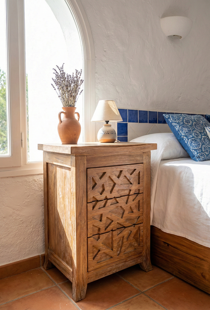 Mesilla colonial asiática a medida teca celosía indonesia AM 11/14