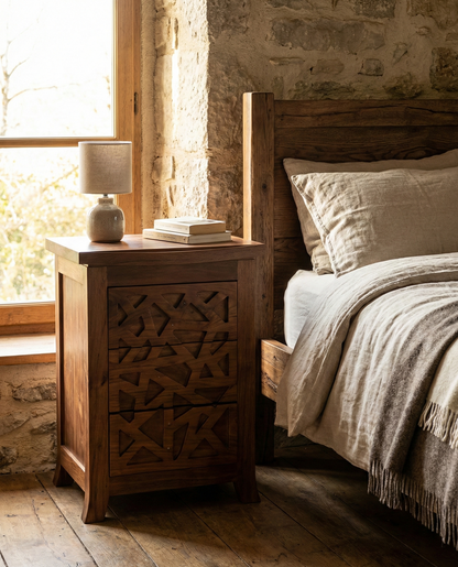 Mesilla colonial asiática a medida teca celosía indonesia AM 11/14