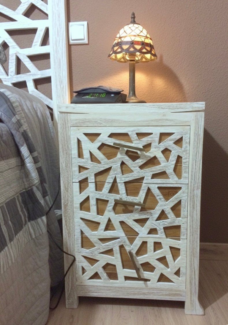 Mesilla colonial asiática a medida teca celosía indonesia AM 11/14