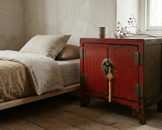 Mesilla colonial asiática a medida teca AM20/63