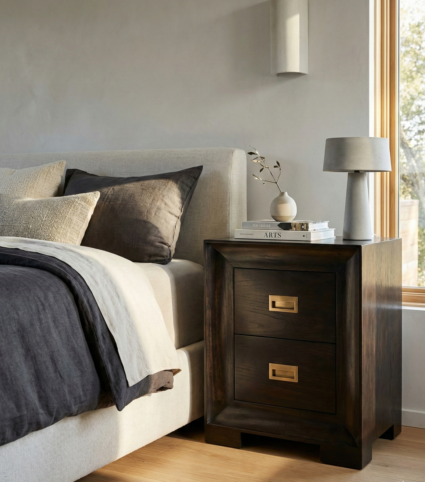 Mesilla colonial asiática a medida teca AM09/63