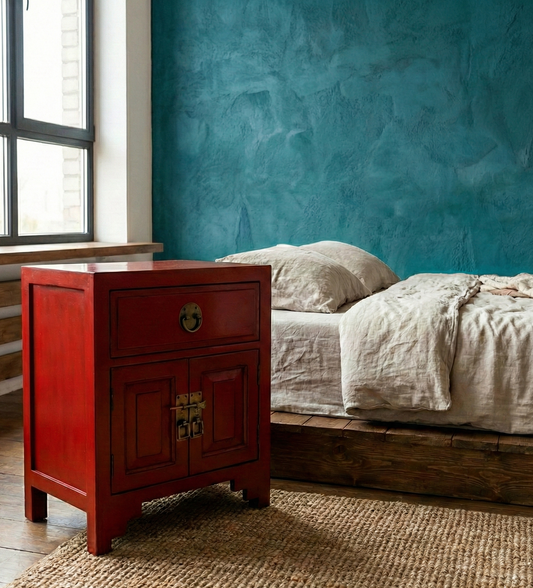 Mesilla colonial asiática a medida teca  AM04/63