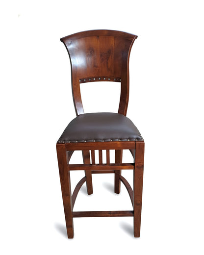 Taburete colonial en teca AM07102025