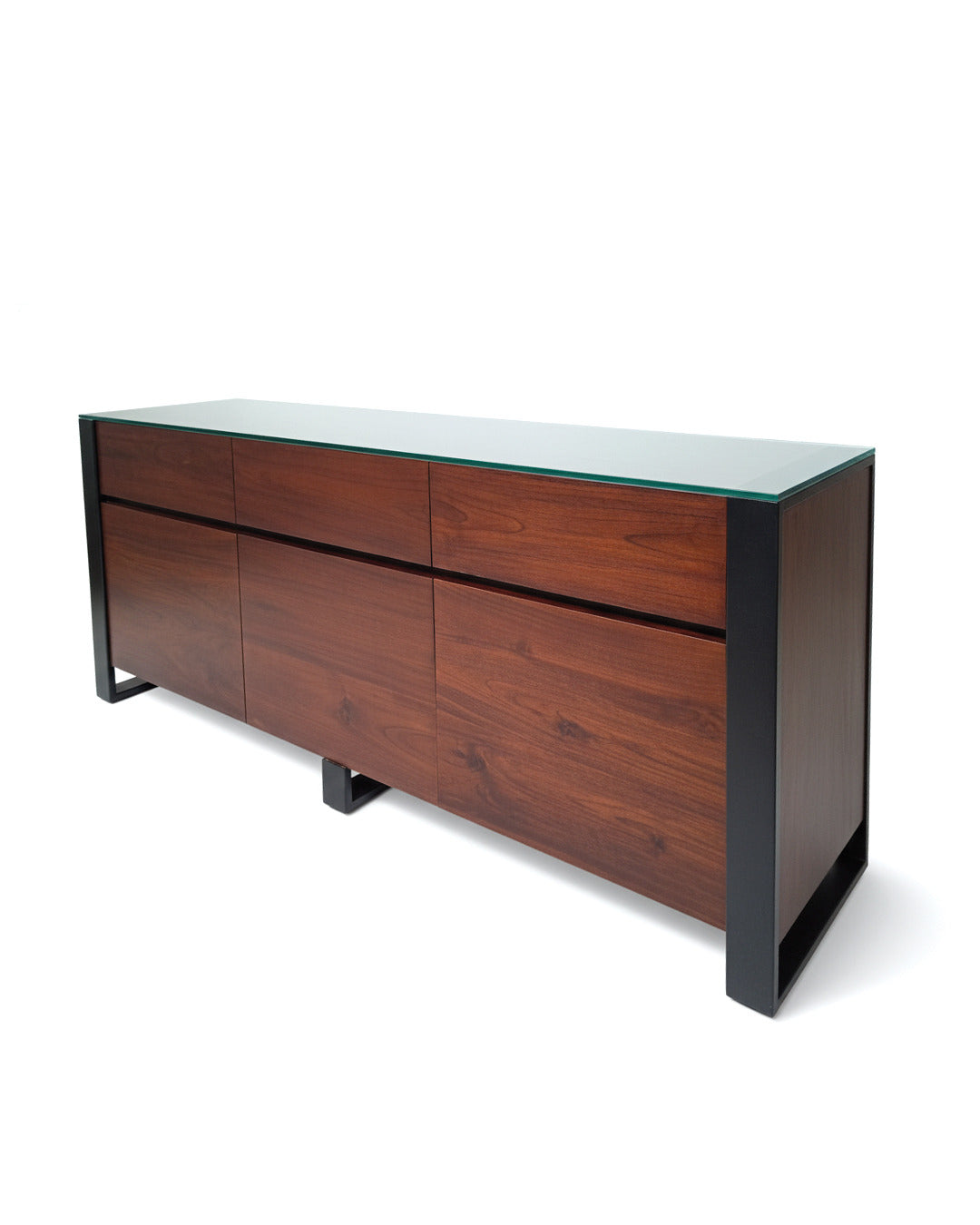 Aparador con patas de metal y madera de teca reciclada AM202109281346