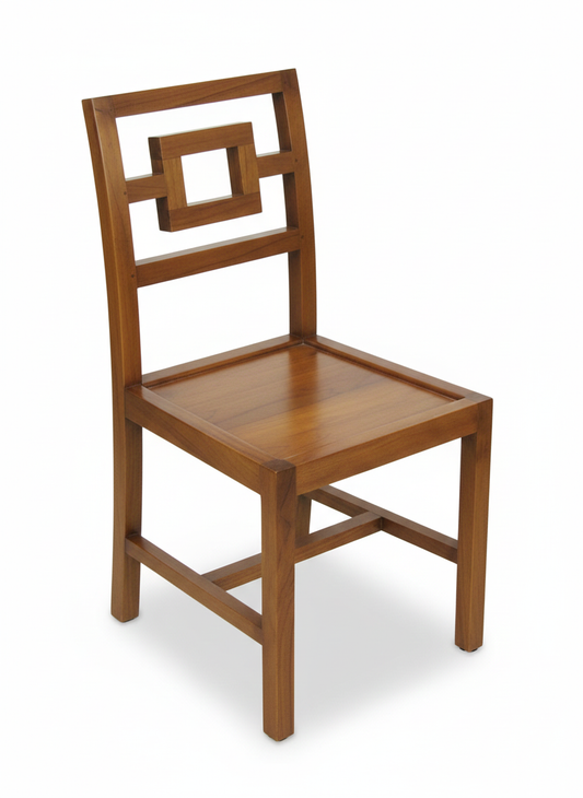 Silla Comedor colonial asiática teca28/51