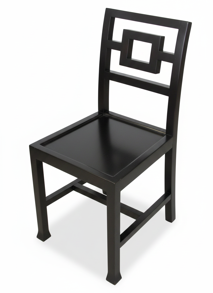 Silla Comedor colonial asiática teca28/51