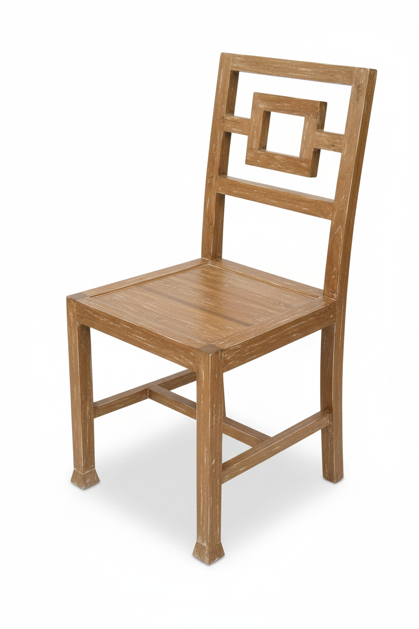 Silla Comedor colonial asiática teca28/51