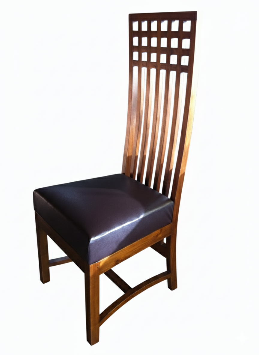 Silla Comedor colonial asiática teca 19/51