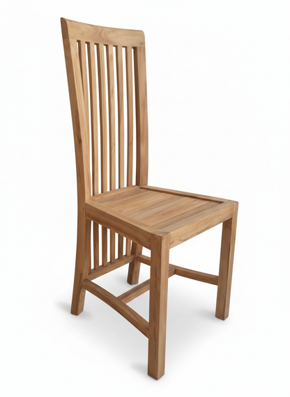 silla colonial en teca AM02125