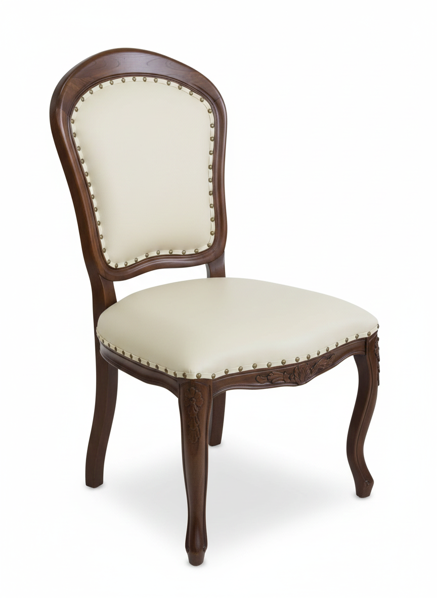 Silla Comedor clásica colonial teca 41/51