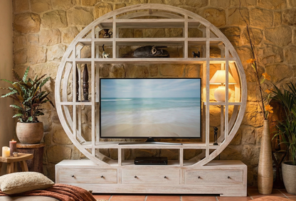 Mueble TV a medida colonial asiático teca 40/59