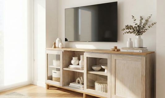 Mueble TV a medida colonial teca AM202410081306