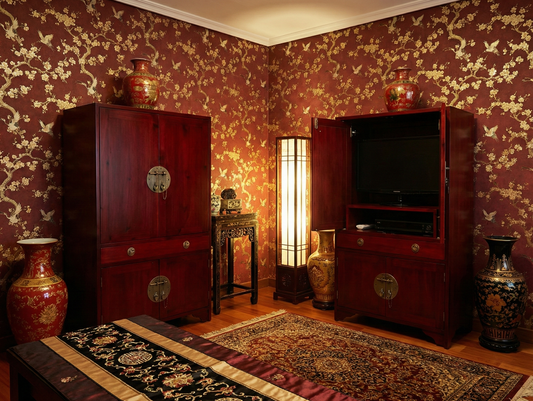 Mueble TV a medida colonial teca 55/59