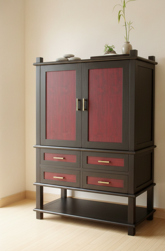 Mueble TV a medida asiático teca 58/59