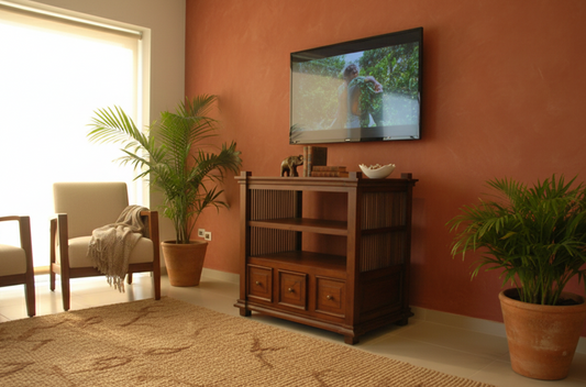 Mueble TV a medida colonial teca 29/59