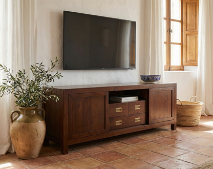 Mueble TV a medida colonial teca 11/59