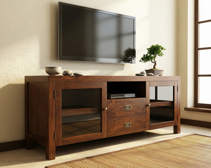 Mueble TV a medida colonial teca 11/59