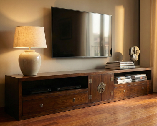 Mueble TV a medida colonial teca 39/59