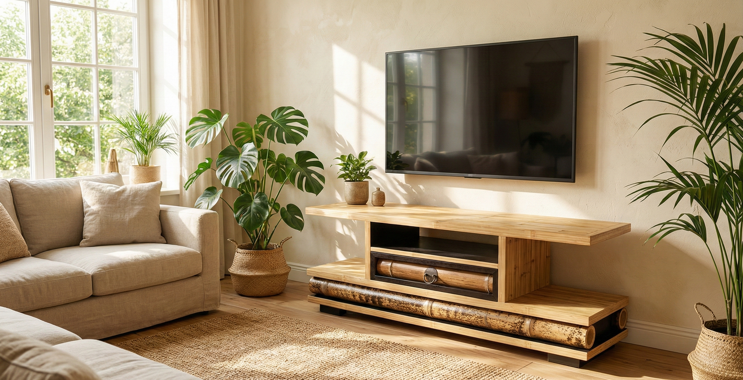 Mueble TV asiático a medida bambú tigre AM51/59