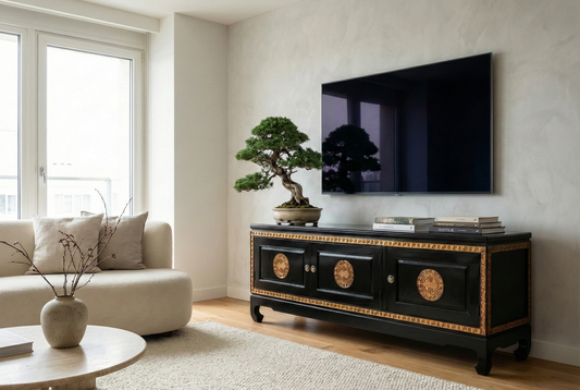 Mueble TV asiático a medida teca AM41/59