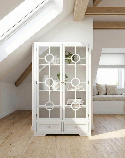 Vitrina  colonial-asiática a medida - AM-14385