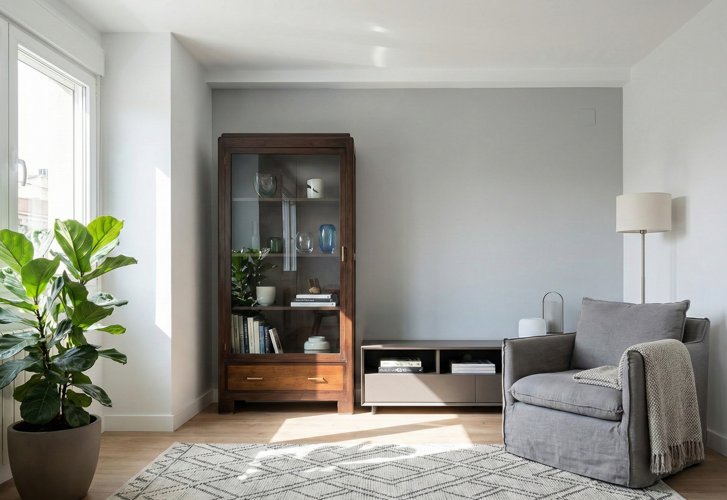 Vitrina colonial asiática a medida teca 06/47