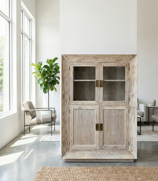 Vitrinas colonial a medida teca  05/47