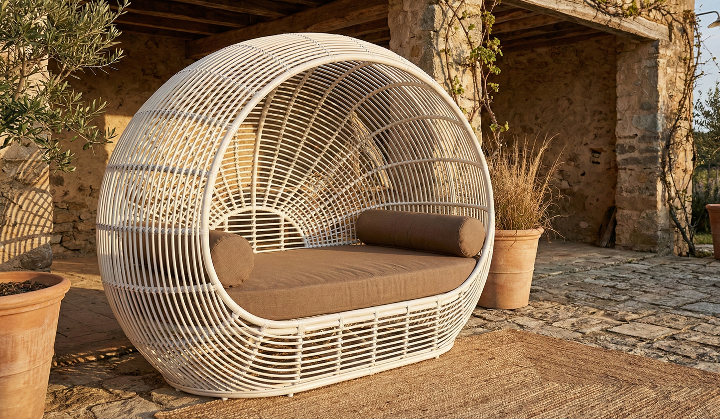 Muebles de jardín fibras naturales a medida