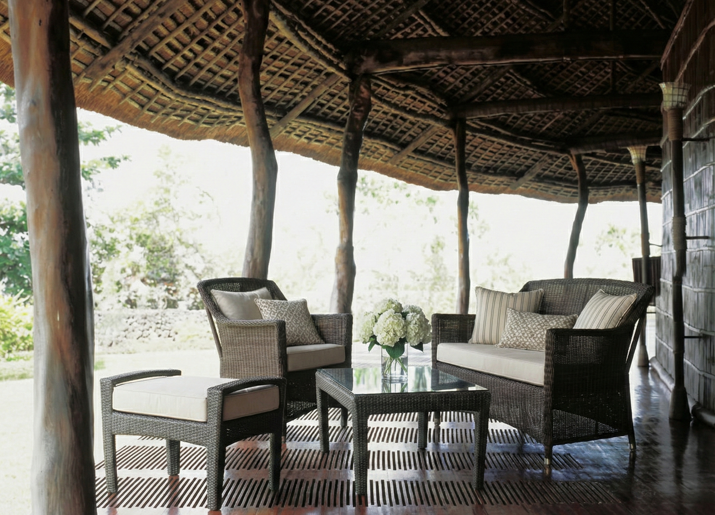 Muebles de jardín fibras sintéticas a medida