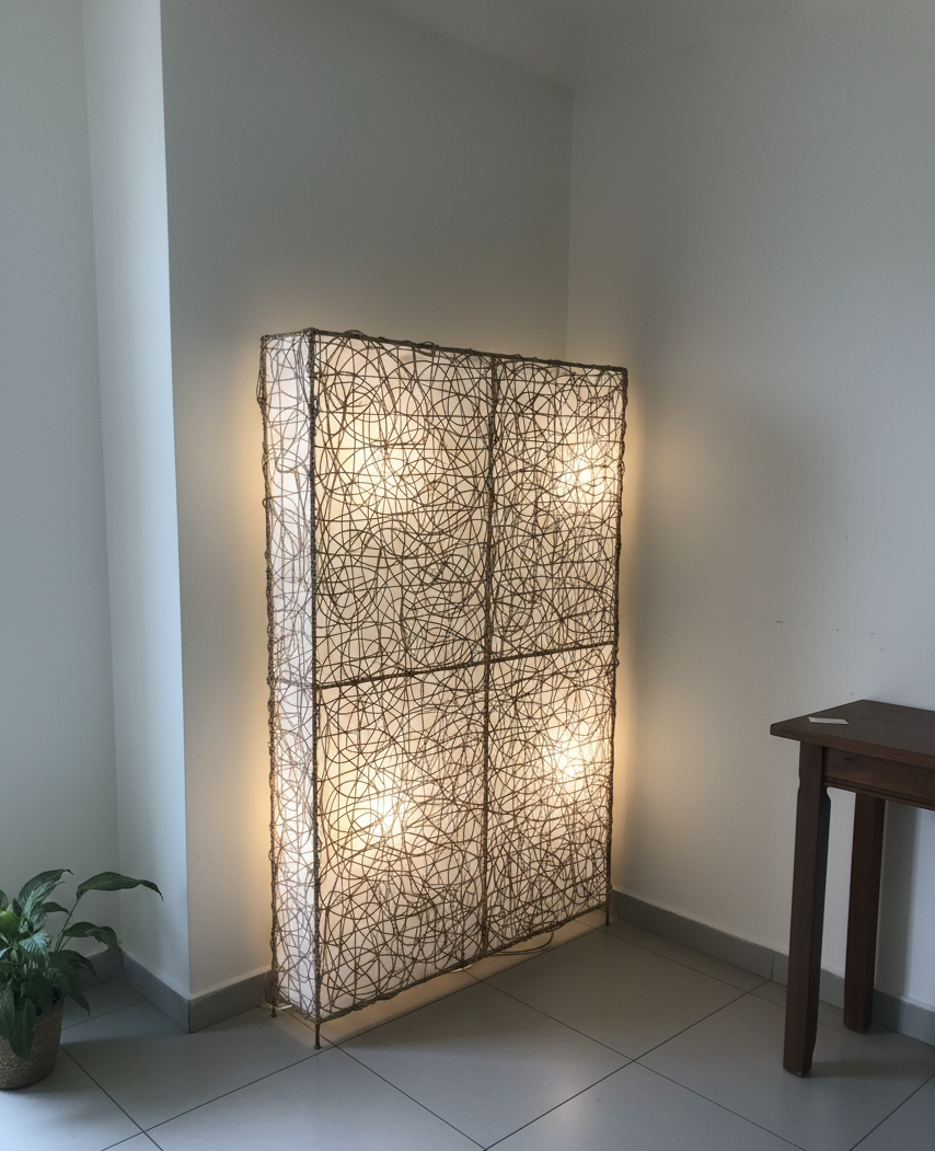 Biombo a medida ratan iluminado AM8/45