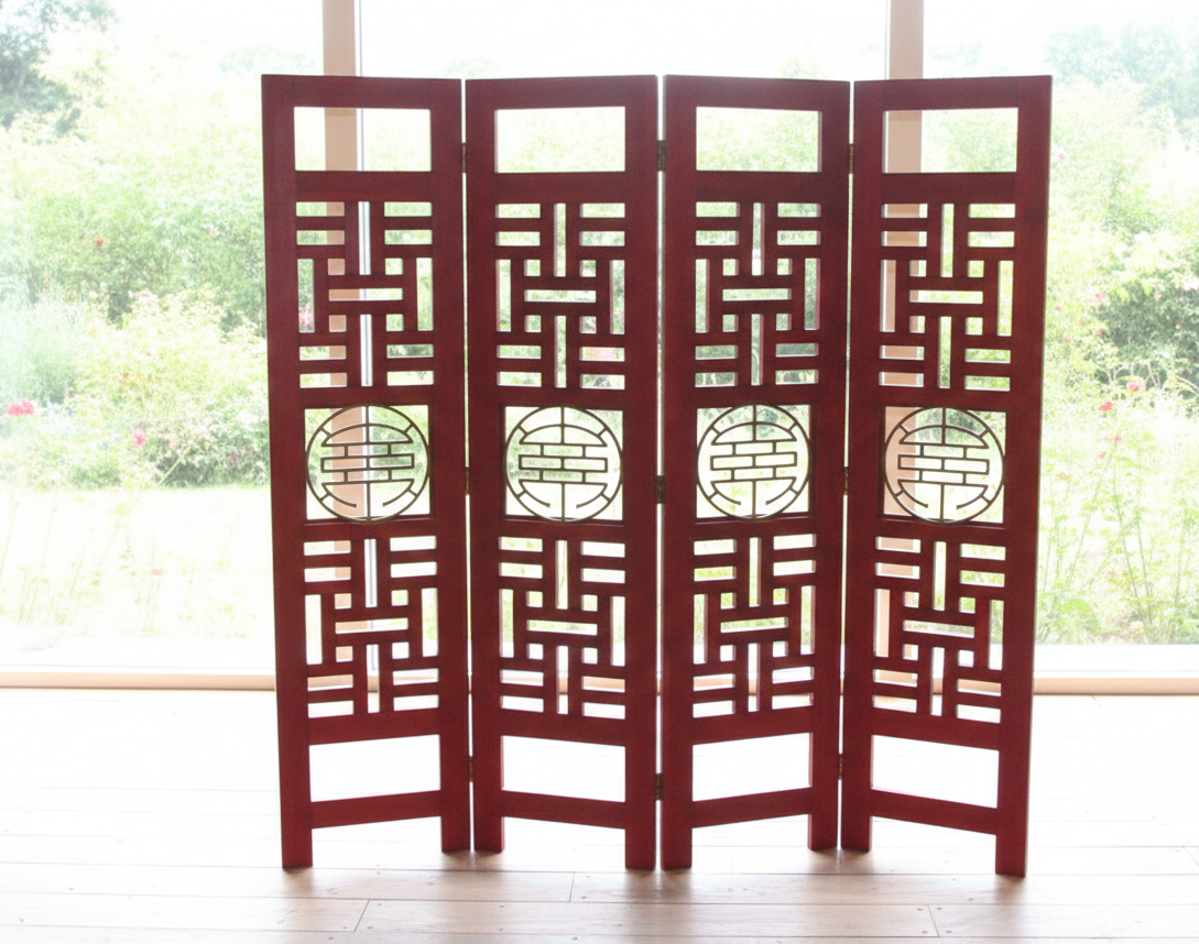 Biombos a medida  teca celosía china AM14/32