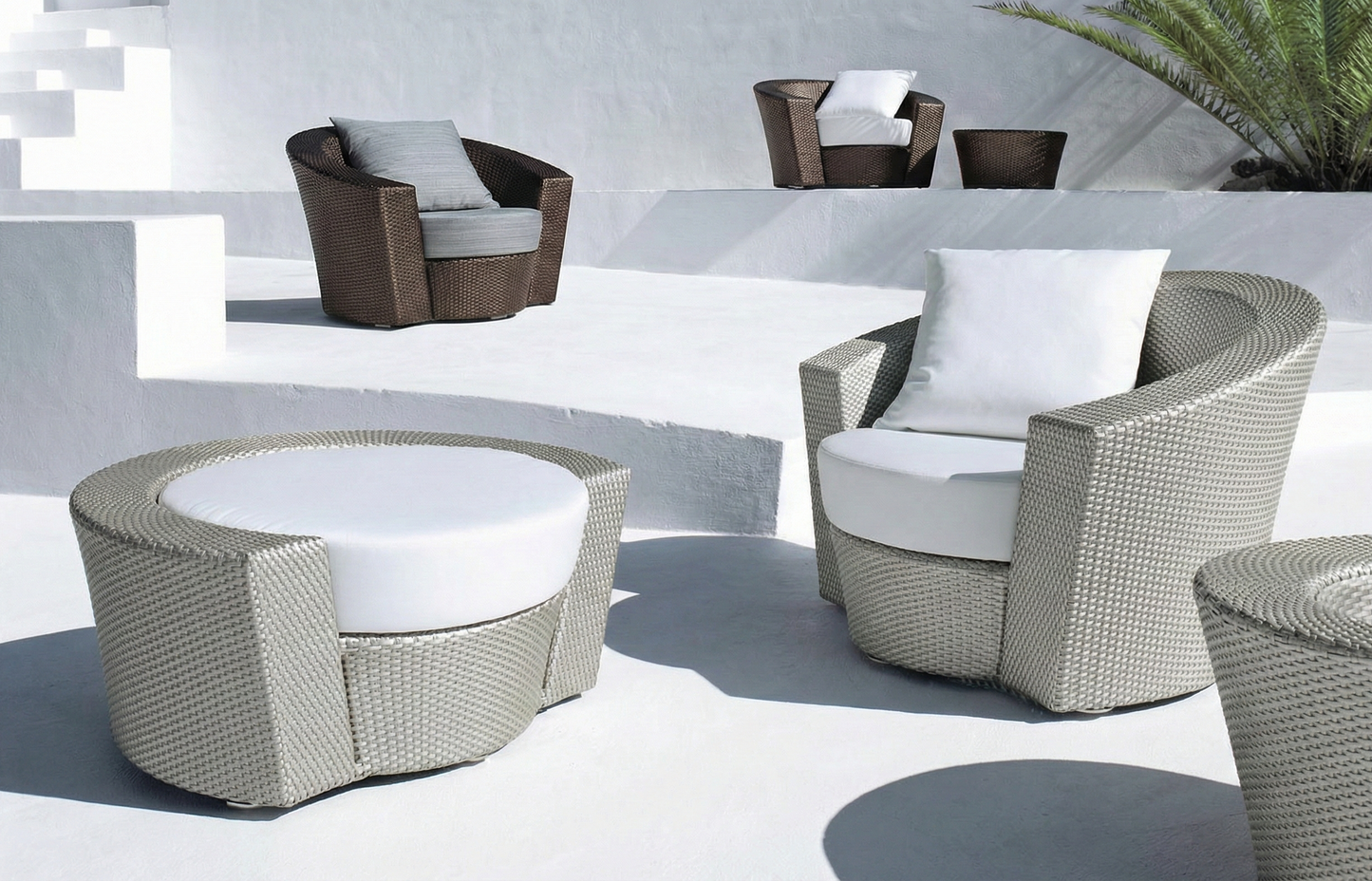 Muebles de jardín fibras sintéticas a medida