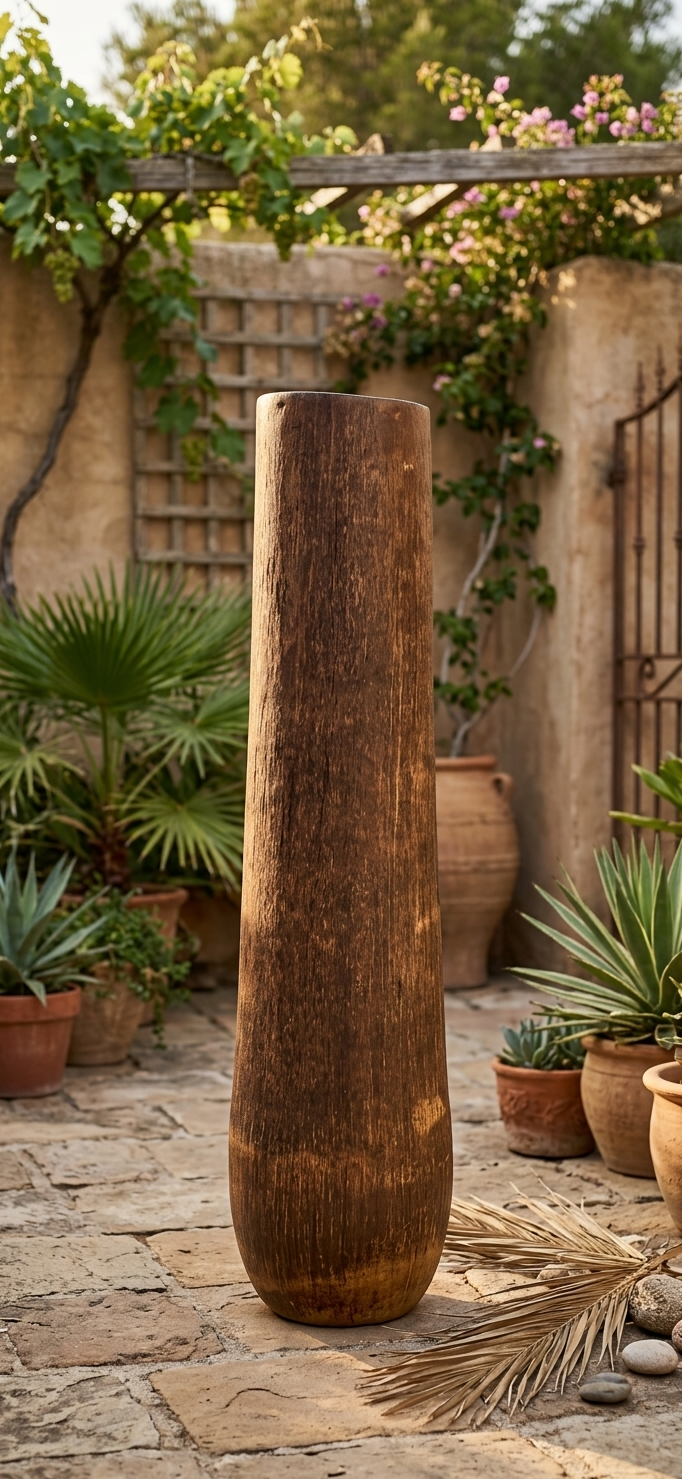 Jarrones Madera – Fibra Natural