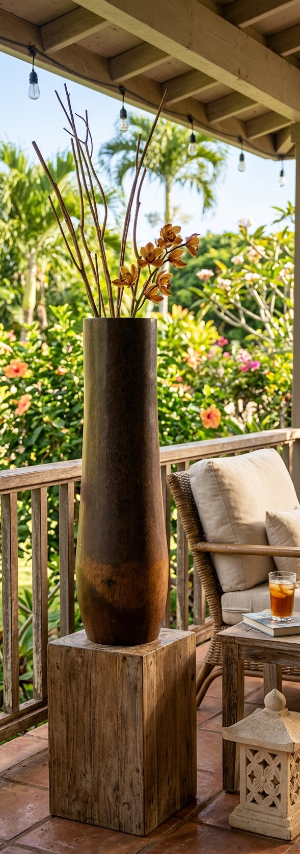 Jarrones Madera – Fibra Natural