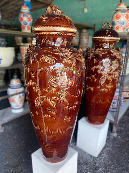 Jarrones Laca Vietnam y chinos