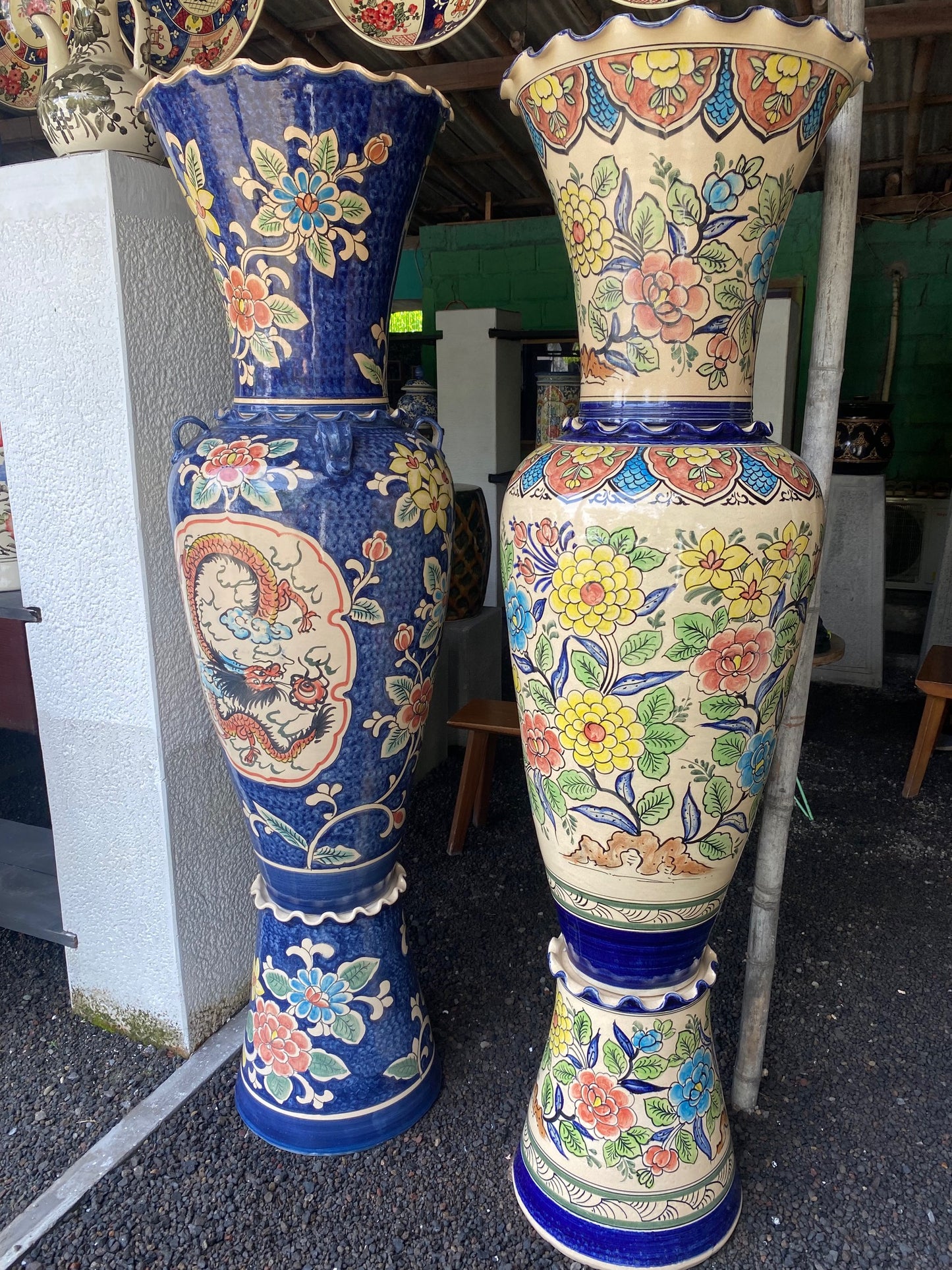 Jarrones Laca Vietnam y chinos