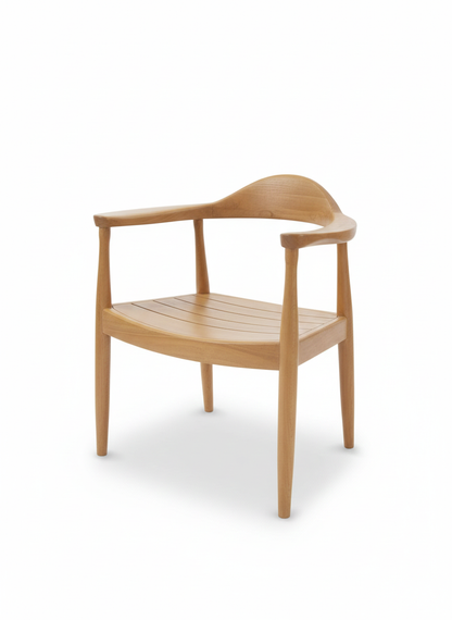 Silla de comedor estilo colonial-asiática en madere de teca - 26112