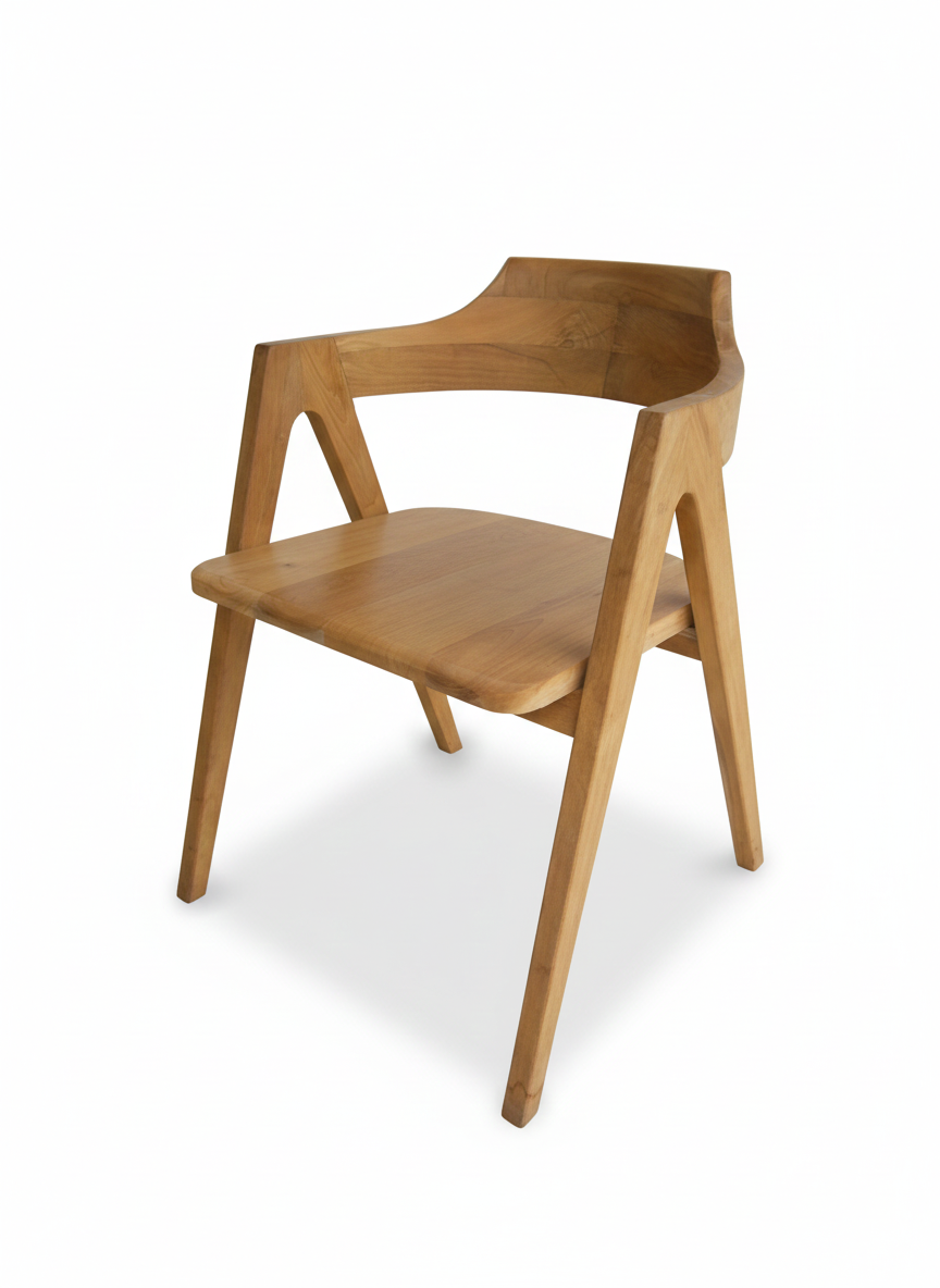 Silla colonial asiática teca 2713