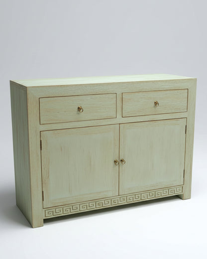 Aparador a medida en madera de teca y celosía tallada estilo asiático AM202201241509